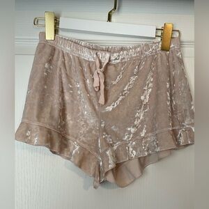 Victorias Secret crushed velvet shorts SZ S